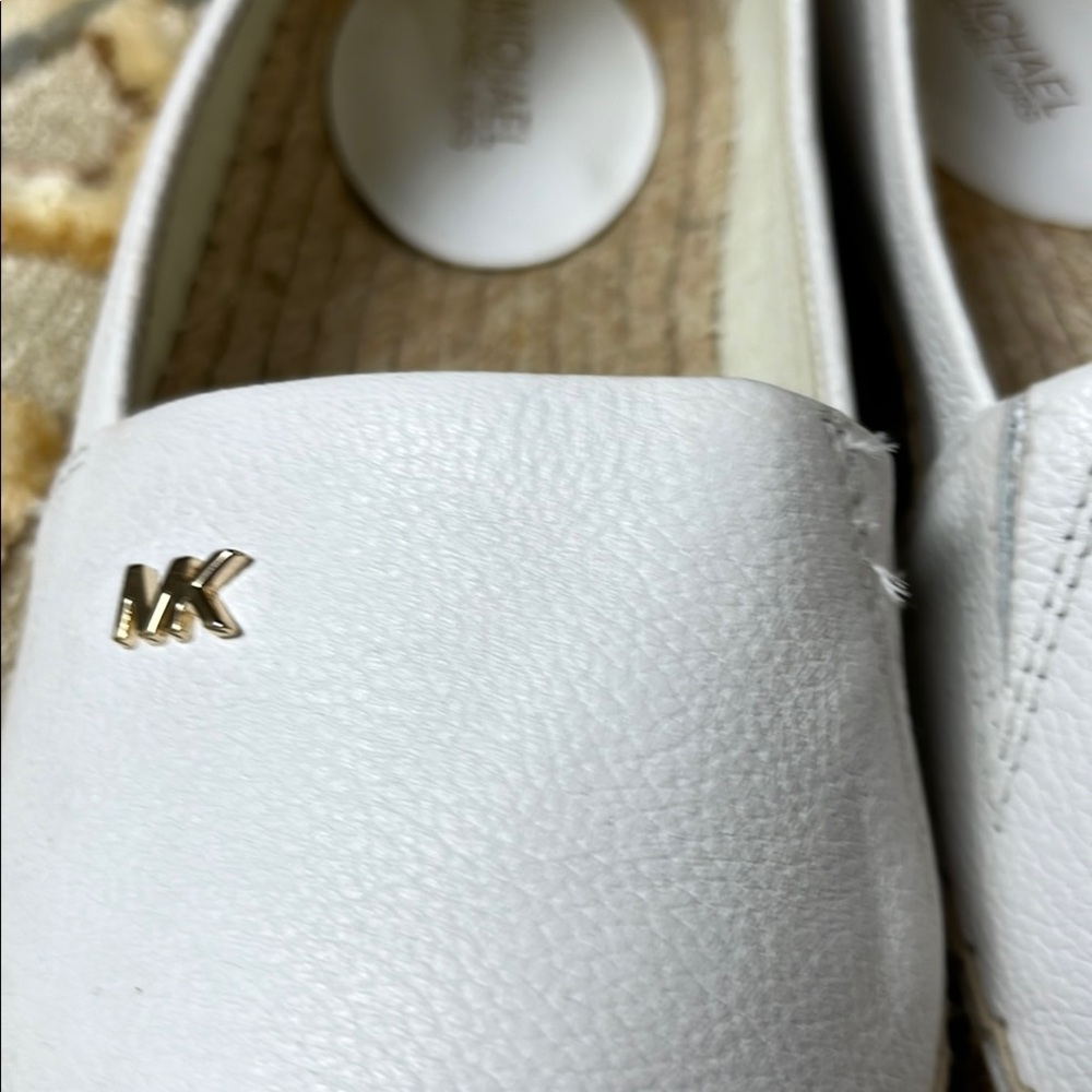Michael Kors White Kendrick Espadrille Flats NWOT - Picture 5 of 13